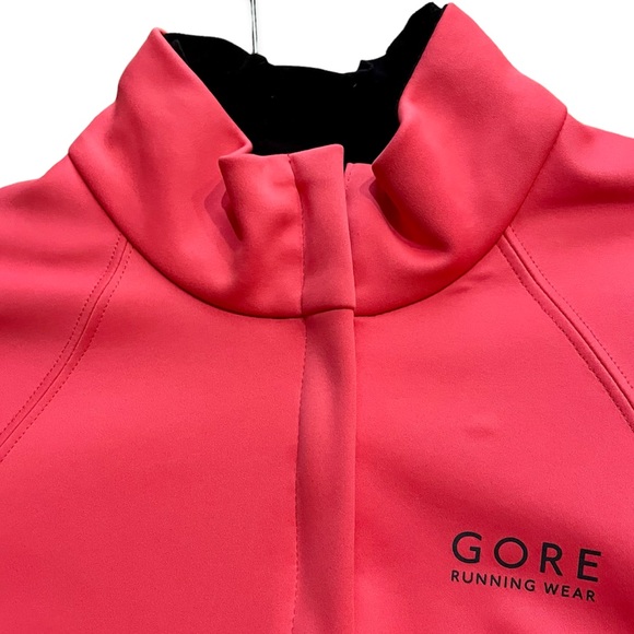 GORE Wind-stopper Soft shell reflector Running thumb holes Pink Jacket, Size XS - Picture 3 of 8